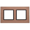14-5202-14 Эл/ус ЭРА Рамка на 2 поста, металл, Эра Elegance, медь+антр
