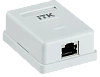 ITK Настенная инф. розетка RJ45 кат. 5E FTP 1-порт