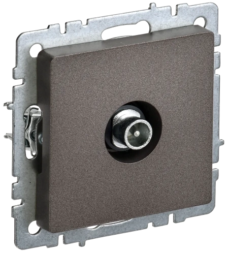 BRITE Роз. TV проходная РТВ10-0-БрТБ бр. IEK BRITE Роз. TV проходная РТВ10-0-БрТБ бр. IEK