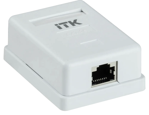 ITK Настенная инф. розетка RJ45 кат. 5E FTP 1-порт