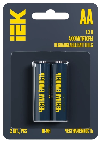 Аккумулятор GREEN Ni-MH AA 2700мАч (2шт/блистер) IEK
