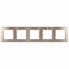 12-5105-04  Рамка для розеток и выключателей ЭРА Серия 12 12-5105-04 на 5 постов, Сатин, шампань
