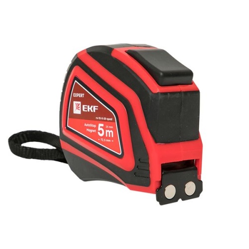 Рулетка измерительная РС-10 (5 м х 25 мм) Autostop Магнит EKF Expert Рулетка измерительная РС-10 (5 м х 25 мм) Autostop Магнит EKF Expert