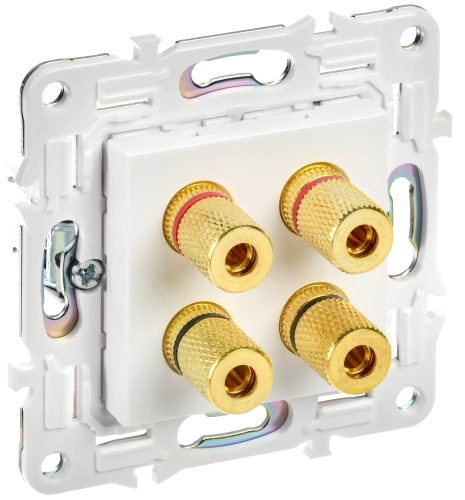 SKANDY Аудиорозетка 4-мест. SK-A01W арк. бел. IEK SKANDY Аудиорозетка 4-мест. SK-A01W арк. бел. IEK