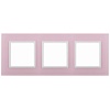 14-5103-30 Эл/ус ЭРА Рамка на 3 поста, стекло, Эра Elegance, розовый+бел