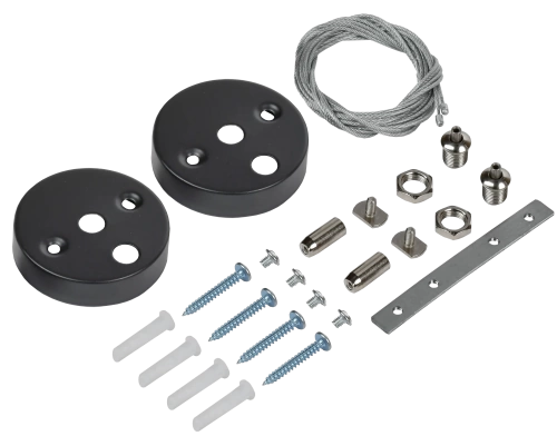 PRO Комплект для подвес. монтажа для свет. LED лин. чер. IEK