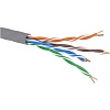 Кабель витая пара кат. 5E экранированный U/UTP,  исполнение нг(А)-HF, цвет внешней оболочки серый