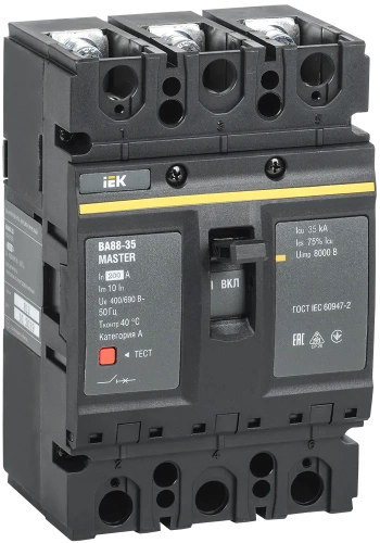 Выкл. авт. ВА88-35 3Р 200А 35кА MASTER IEK Выкл. авт. ВА88-35 3Р 200А 35кА MASTER IEK