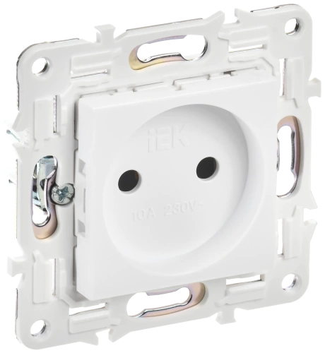 SKANDY Роз. без з/к/ш 10А SK-R02W арк. бел. IEK SKANDY Роз. без з/к/ш 10А SK-R02W арк. бел. IEK