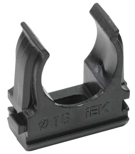 Держатель с защёлкой CF16 IEK черный (10 шт/комп)