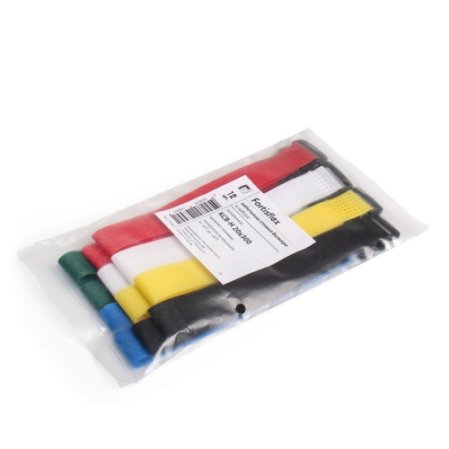 Стяжки велькро в наборе КСВ-Н 20*300 (12шт.) (Fortisflex)