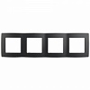 12-5004-05 Эл/ус ЭРА Рамка на 4 поста, Эра12, антрацит