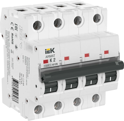 ARMAT Авт. выкл. M10N 4P K 2А IEK ARMAT Авт. выкл. M10N 4P K 2А IEK