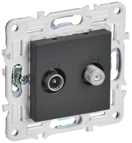 SKANDY Роз. двойная TV+SAT SK-A13T титан IEK SKANDY Роз. двойная TV+SAT SK-A13T титан IEK