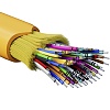 Кабель волоконно-оптический, распределительный, арамидные упрочняющие нити, для внутренней прокладки, нг(A)-HFLTx, 48 ОВ, категорияOM2 (G.651.1) плотный буфер, 0,4 кН, барабан 500 м