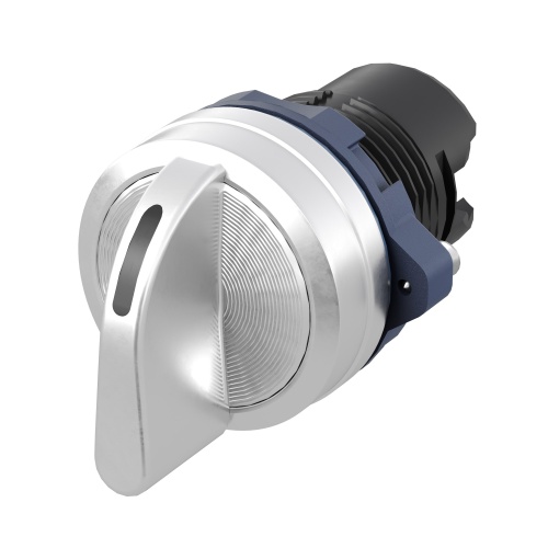 Переключатель на 3 положения с возвратом стандартная ручка, черный, алюминий