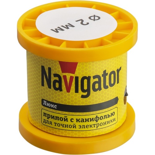 Припой Navigator 93 084 NEM-Pos02-61K-2-K100 (ПОС-61, катушка, 2 мм, 100 гр)