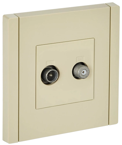 FORTE&PIANO Роз. двойная TV+SAT FP438 ван. IEK