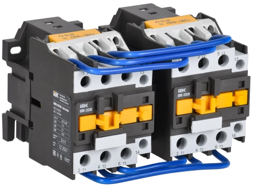 Контактор КМИ-23230 реверс 32А 230В/АС3 2НО IEK Контактор КМИ-23230 реверс 32А 230В/АС3 2НО IEK