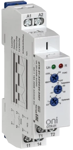 Реле температурное OTR-01 1 конт. 24-240В AC/DC ONI