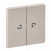 Valena LIFE.Лицевая панель для выключателя двухклавишного с подсветкой.Слоновая кость