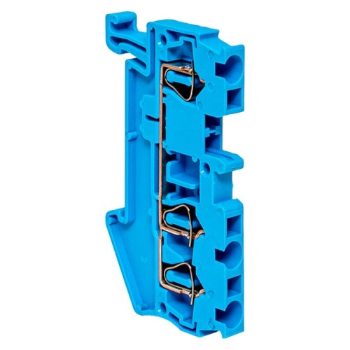 Колодка клеммная пружинная JXB-ST-2.5 31А 3 вывода синяя EKF Колодка клеммная пружинная JXB-ST-2.5 31А 3 вывода синяя EKF
