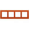 14-5104-22 Эл/ус ЭРА Рамка на 4 поста, стекло, Эра Elegance, оранжевый+бел