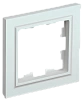 BRITE Рамка 1-мест. РУ-1-БрЖ жемч. IEK