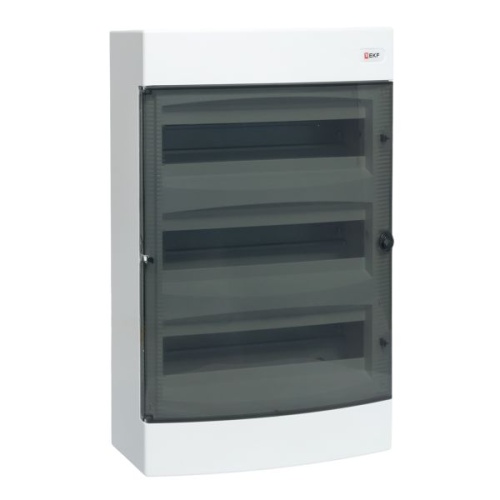 Щит распределительный навесной "Unix" прозрачная дверь 3х18 модулей IP40 EKF PROxima