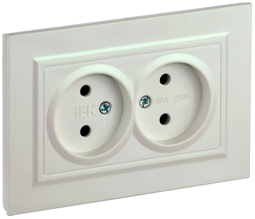 BRITE Роз. 2-я без з/к/ш 10А в сб. РС12-2-БрЖ жемч. IEK