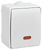 FORS Выкл. 1-кл. прох. с инд. о/у IP54 ВС20-1-1-ФБ бел. IEK