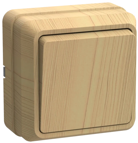 Выключатель 1кл 10А откр.уст. ВС20-1-0-ОС ОКТАВА (сосна) Выключатель 1кл 10А откр.уст. ВС20-1-0-ОС ОКТАВА (сосна)