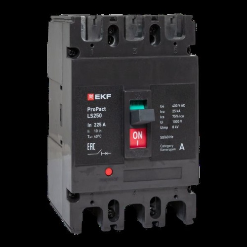 Автоматический выключатель LS250 25кА 3P 225А ProPact EKF Автоматический выключатель LS250 25кА 3P 225А ProPact EKF