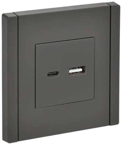 FORTE&PIANO Роз. USB A+C 3,1А FP350 сер. IEK