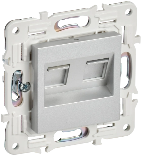 SKANDY Роз. комп. 2-ая RJ45 кат.5E SK-K03S сереб. IEK