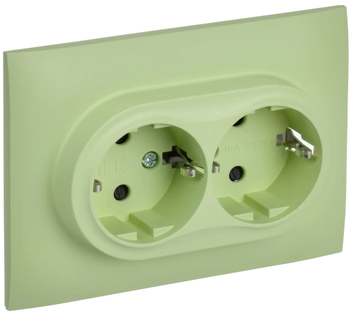 SKANDY Роз. 2-я с з/к/ш 16А в сб. SK-R07M мятн. IEK