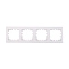 Рамка 4-постовая (белый) LK80