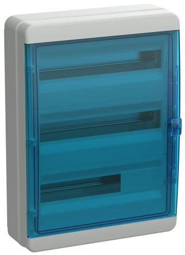 TEKFOR Корпус пласт. КМПн-54 IP65 син. прозр. дверь IEK