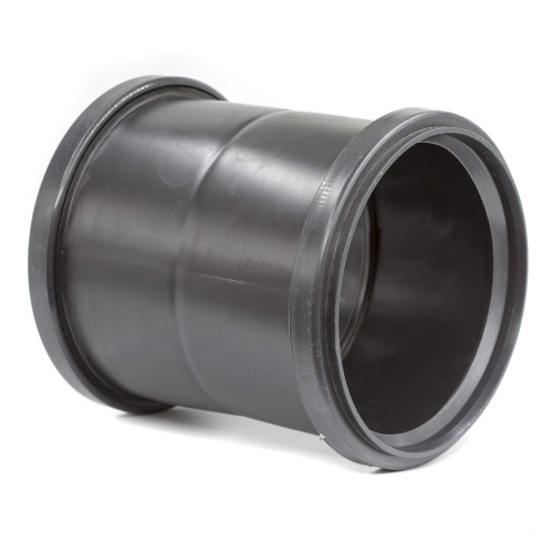 Муфта переходная с двустенной на гладкостенную трубу д.160 мм Муфта переходная с двустенной на гладкостенную трубу д.160 мм