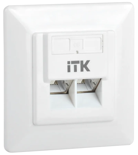 ITK Внутренняя инф. розетка RJ45 кат. 6 FTP 2 порта