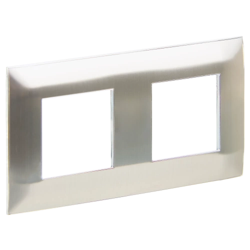 SKANDY Рамка 2-мест. SK-F32N металл никель IEK