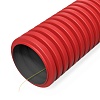 Труба гофрированная двустенная ПНД гибкая тип 750 (SN38) с/з красная d50 мм (150м/уп) Промрукав