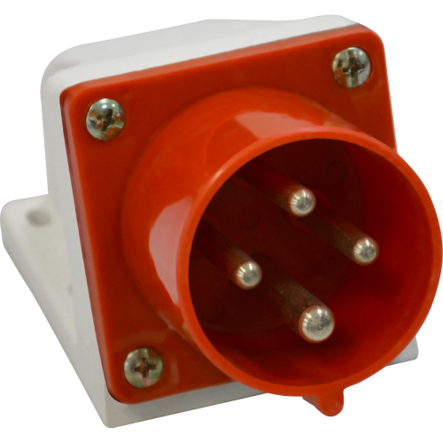 Вилка для монтажа на поверхность 524-32А-6h-380AC-3P+PE-IP44 Вилка для монтажа на поверхность 524-32А-6h-380AC-3P+PE-IP44