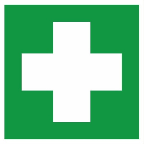 Знак пластик EC01 "Аптечка первой медицинской помощи" (200x200) EKF PROxima