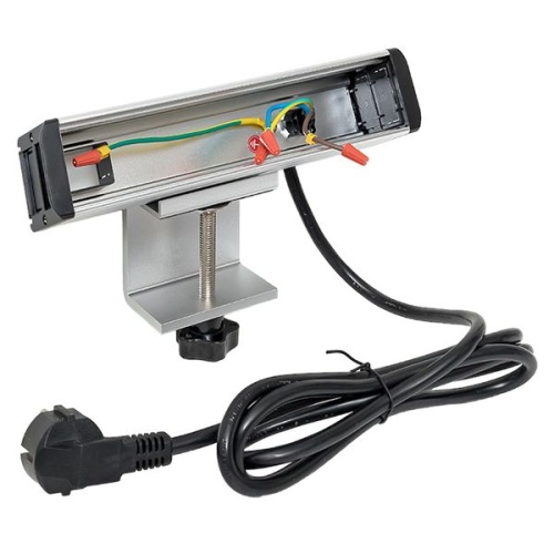 Встраиваемый настольный розеточный блок для крепления к столу, 10 модулей, C-Line Встраиваемый настольный розеточный блок для крепления к столу, 10 модулей, C-Line