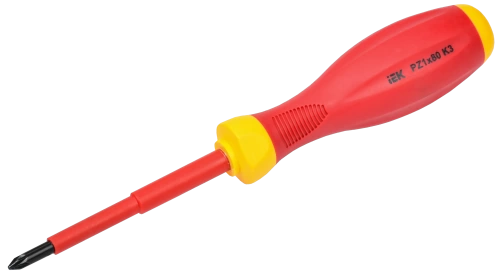 ARMA2L 3 Отвертка диэлектрическая PZ1х80 K3 IEK ARMA2L 3 Отвертка диэлектрическая PZ1х80 K3 IEK