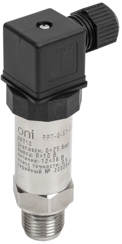 Преобр. давл. PPT10 0,5% 0-25Бар 0-10В G1/2 DIN43650 ONI