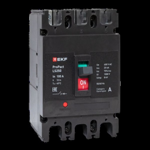 Автоматический выключатель LS250 25кА 3P 100А ProPact EKF
