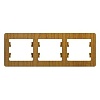 GLOSSA 3-постовая РАМКА, горизонтальная, ДЕРЕВО ДУБ