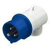 Вилка кабельная угловая IP44 32А 2P+E 230В (упак. 10 шт)